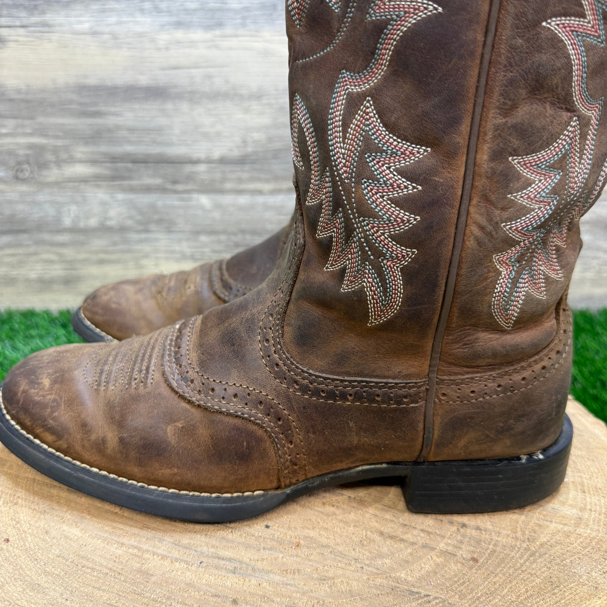 Ariat Women - Size 8.5B - Brown Stockman Cowboy Boots Style 10001605