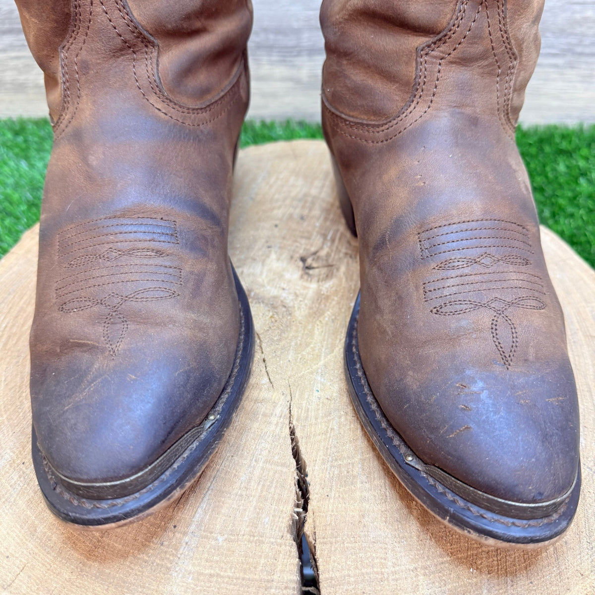 Durango Women - Size 9.5M - Brown Soft Slouch Toe Cowboy Boots RD542