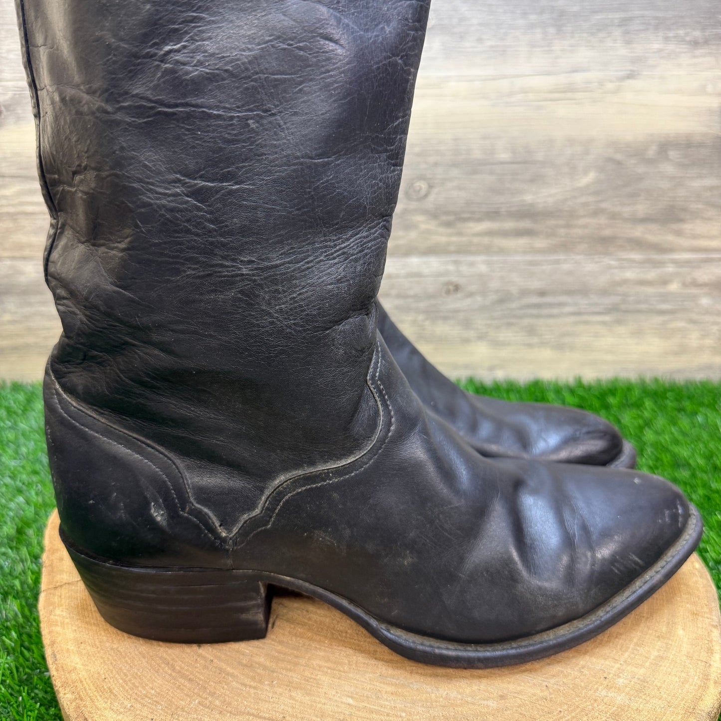 El Dorado Men - Size 10D - Black Western Cowboy Boots