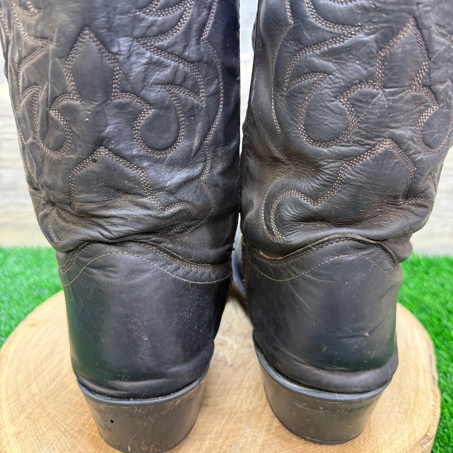Old West Men - Size 13EE - Dark Brown Western Cowboy Boots Style SCM3051