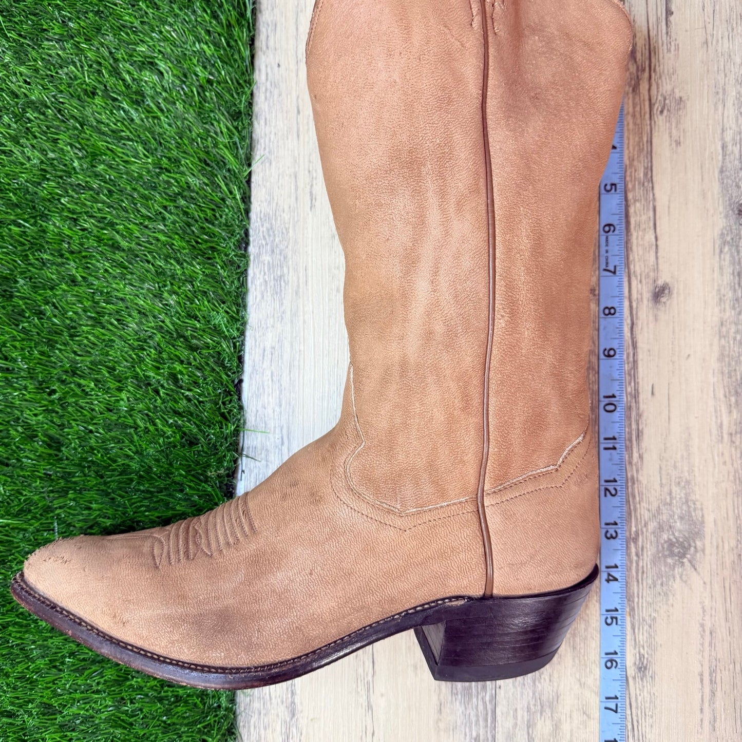 Panhandle Slim Men - Size 10D - Beige Soft Western Cowboy Boots 30198