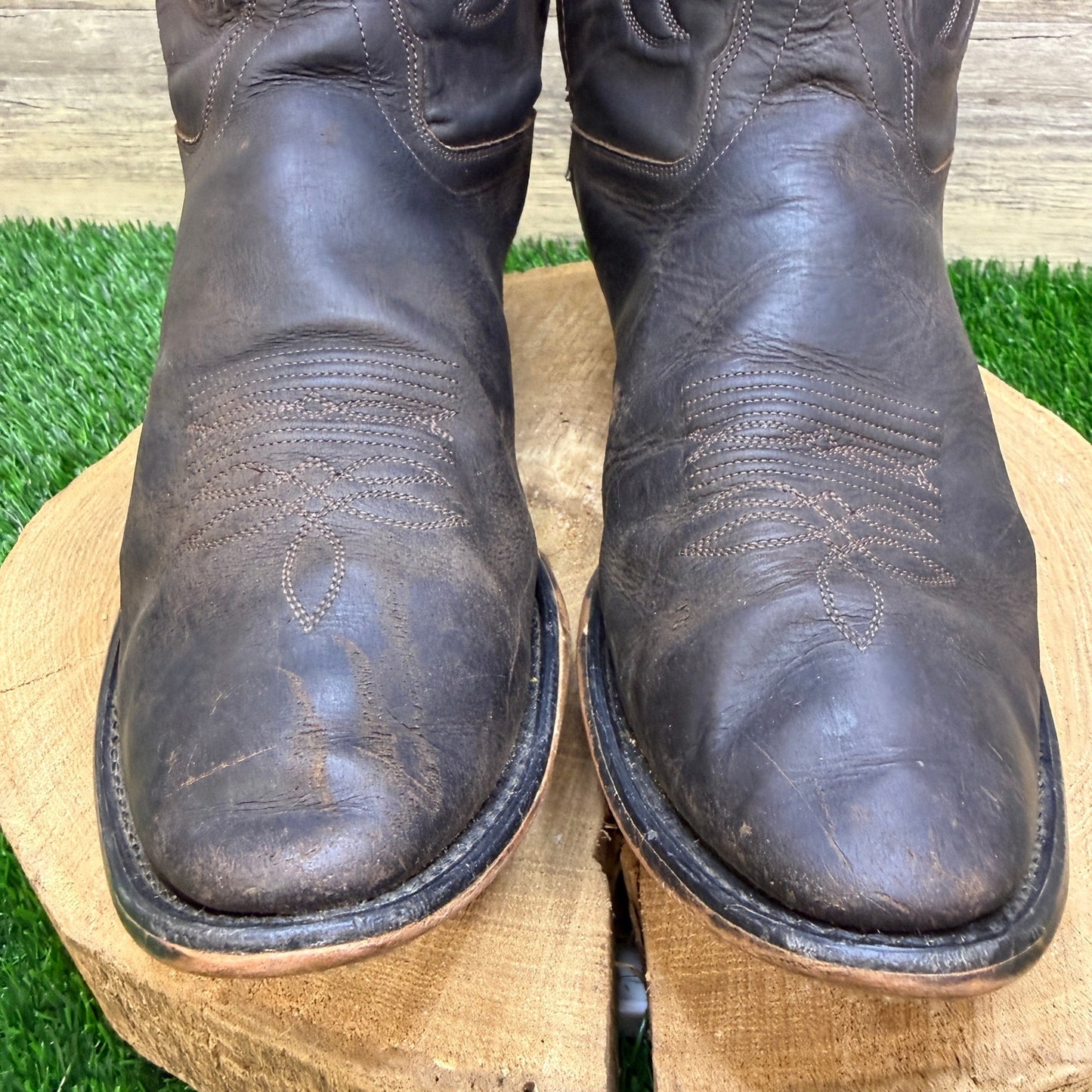 Old West Men - Size 13EE - Dark Brown Western Cowboy Boots Style SCM3051