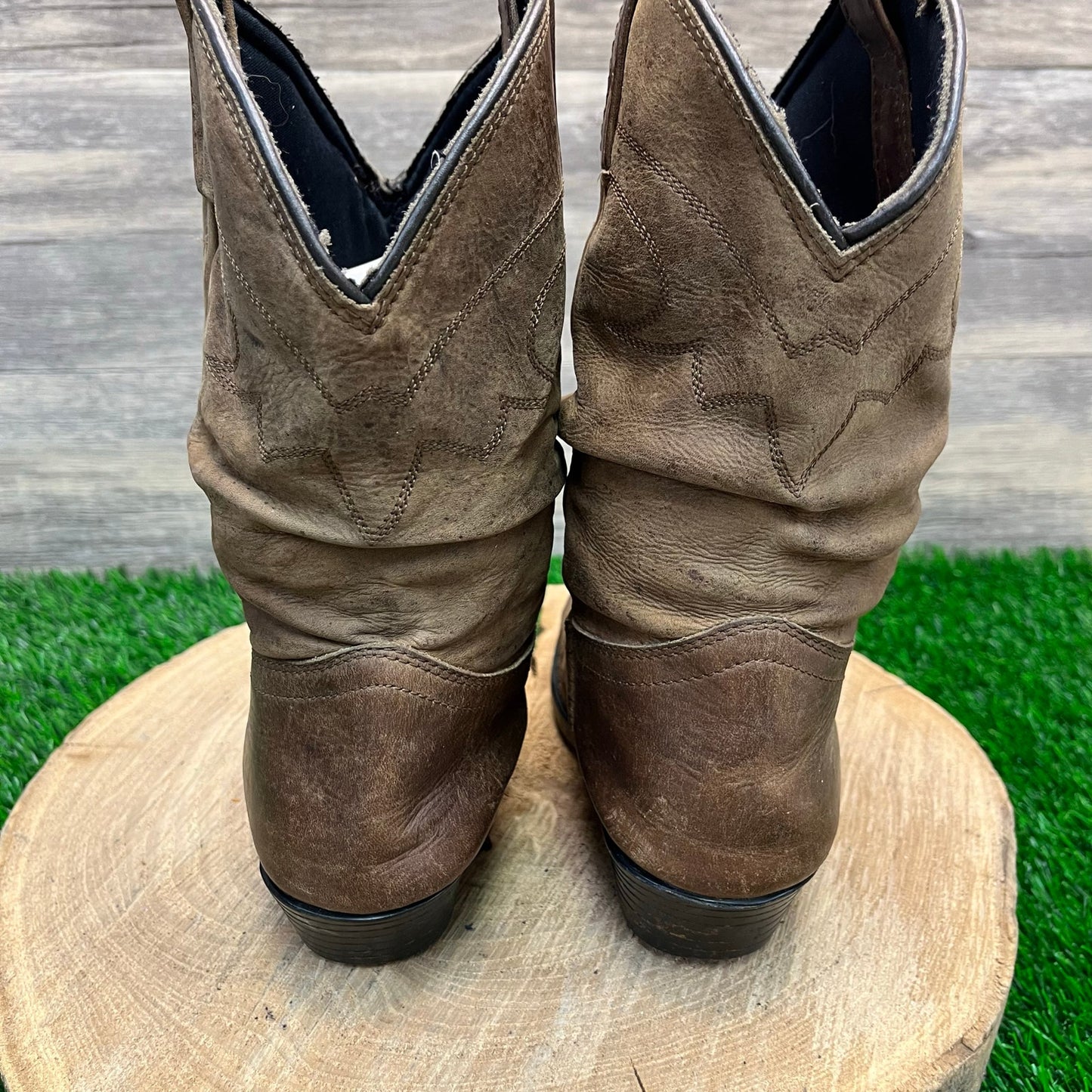 Smoky Mountain Youth - Size 2.5D - Brown Slouch Cowboy Boots Style 3251C