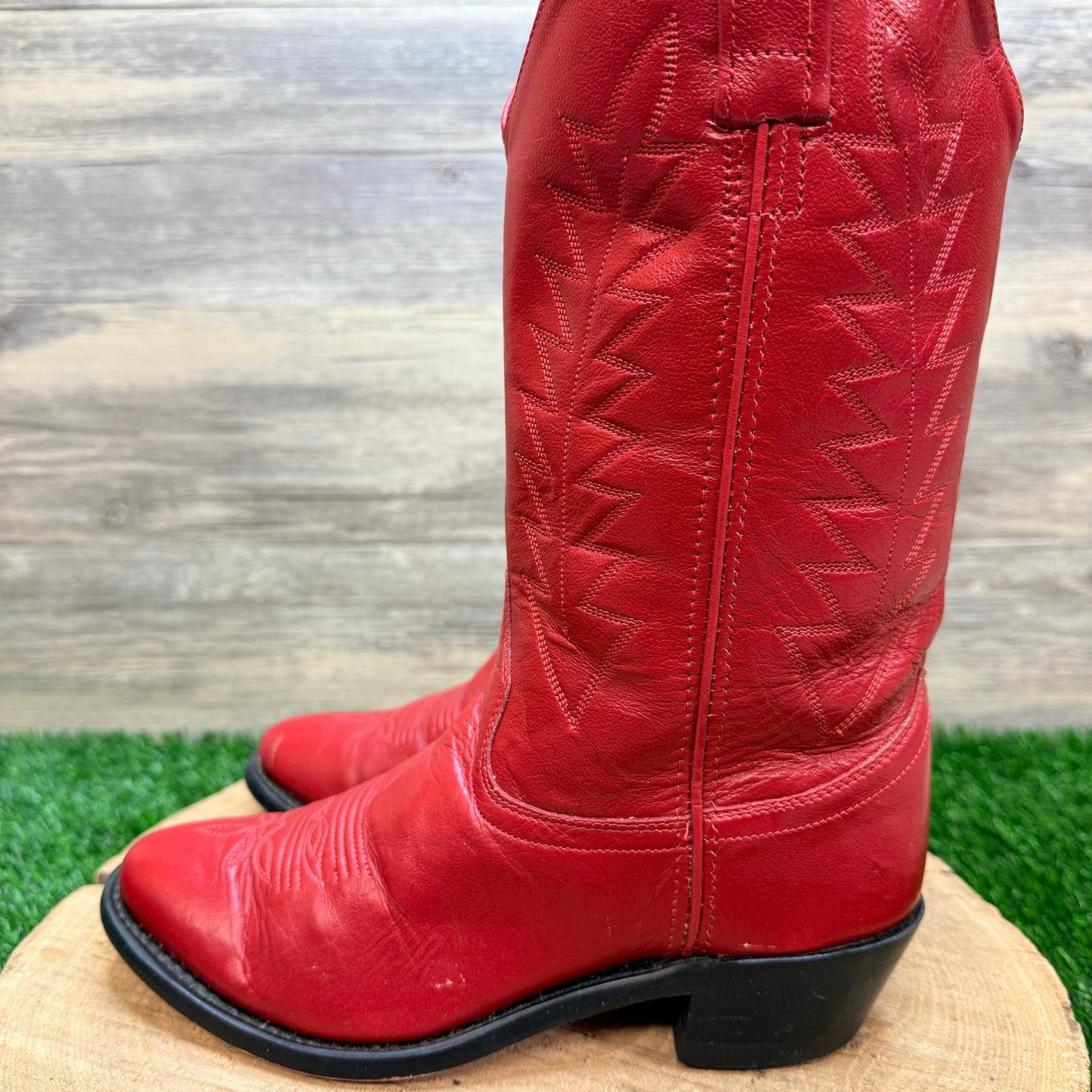 Old West Women - Size 6 - Red Western Cowboy Boots SCL7016
