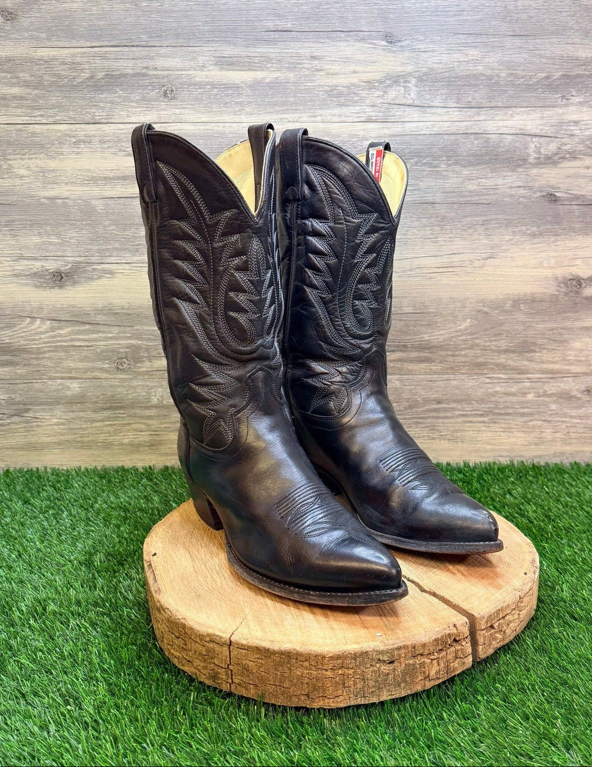 Unknown Men - Size 10.5EE - Black Made in Texas Western Cowboy Boots 1210