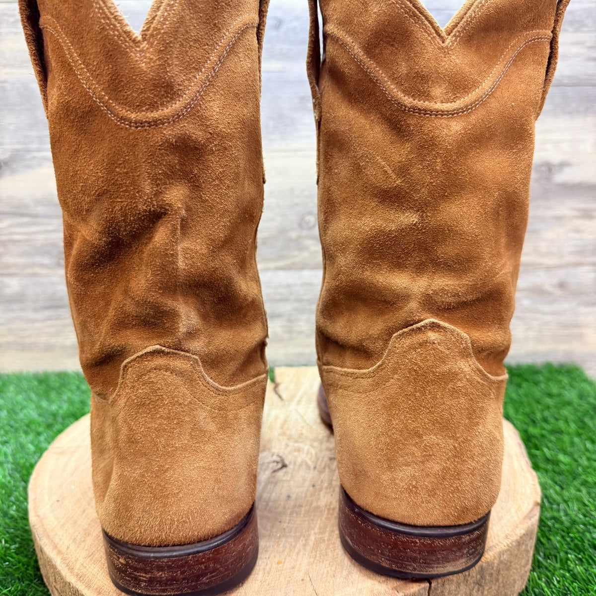 Tecovas Men - Size 11D - Tan Suede The Shane Cowboy Boots 1009