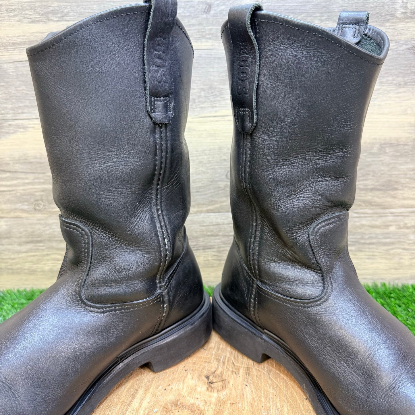 Red Wing Men - Size 9.5D - Black Pecos Work Boots 9389450