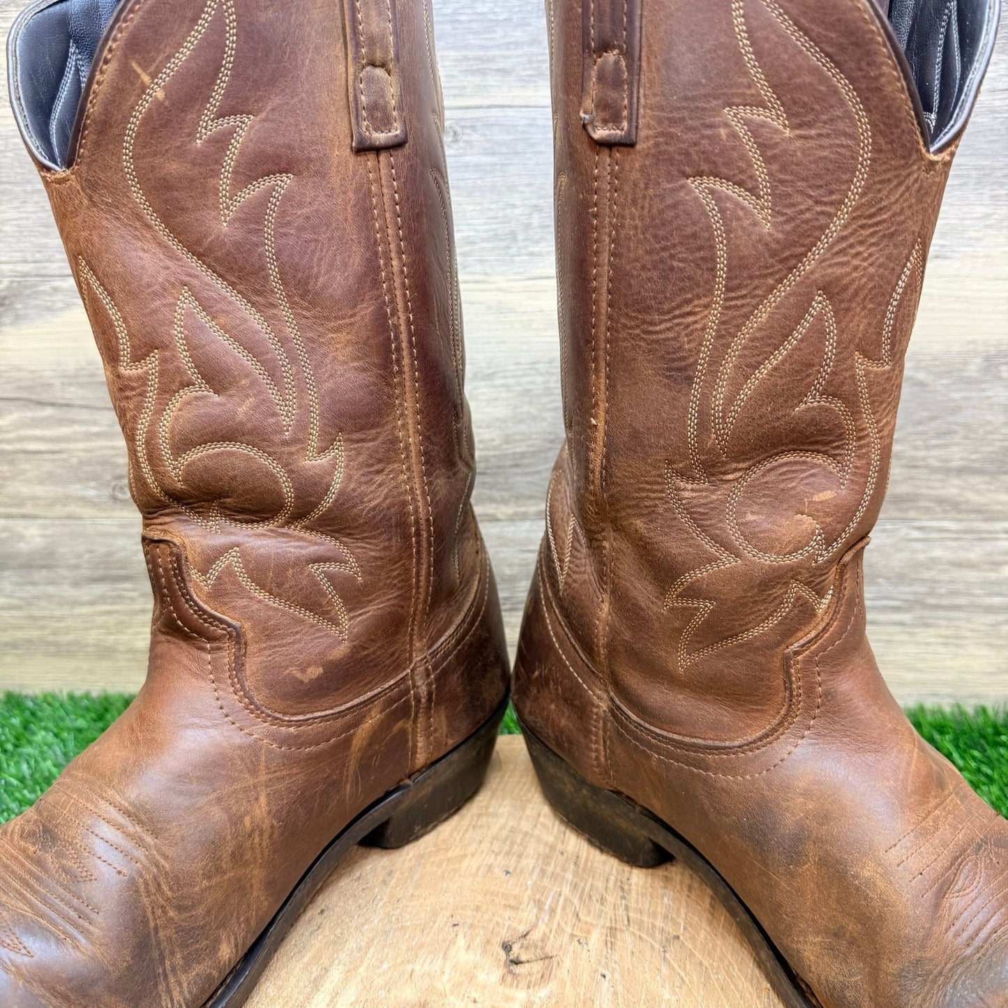 Masterson Men - Size 12EW - Brown Western Cowboy Boots