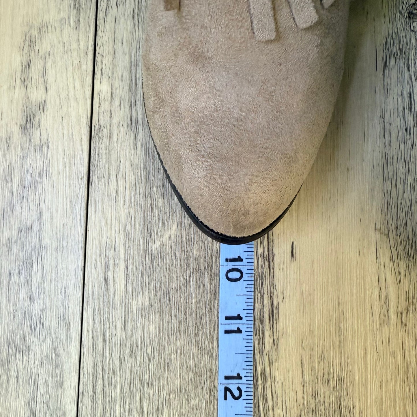 Not Rated Women - Size 8 - Tan Fringe Studded Faux Suede Boots 277