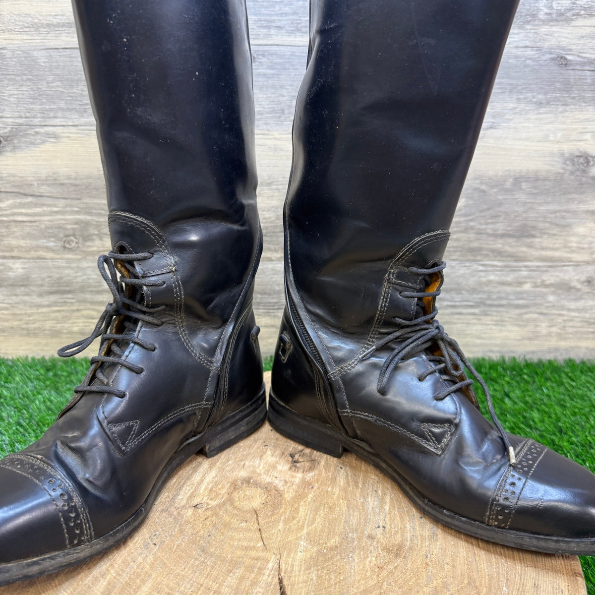 Tuff Rider Women - Size 7 - Black Leather Tall Riding Boots Style 30085