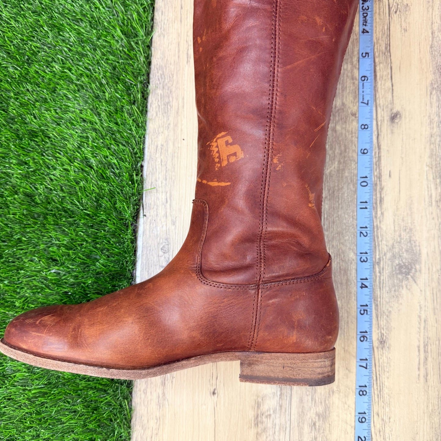 Frye Women - Size 9.5B - Cognac Melissa Button Riding Boots 3475449