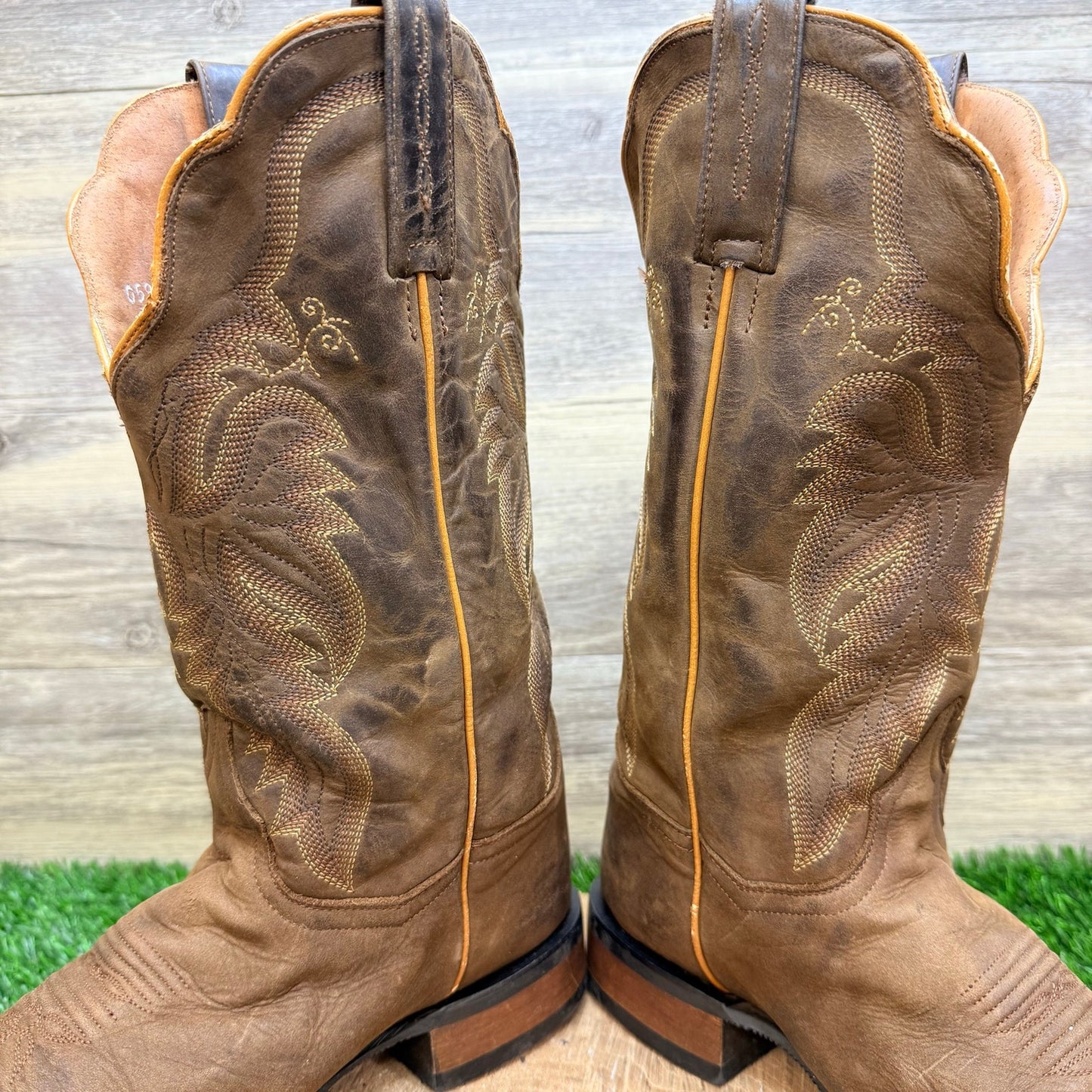 Dan Post Women - Size 10M - Brown Square Toe Western Cowboy Boots DP4572