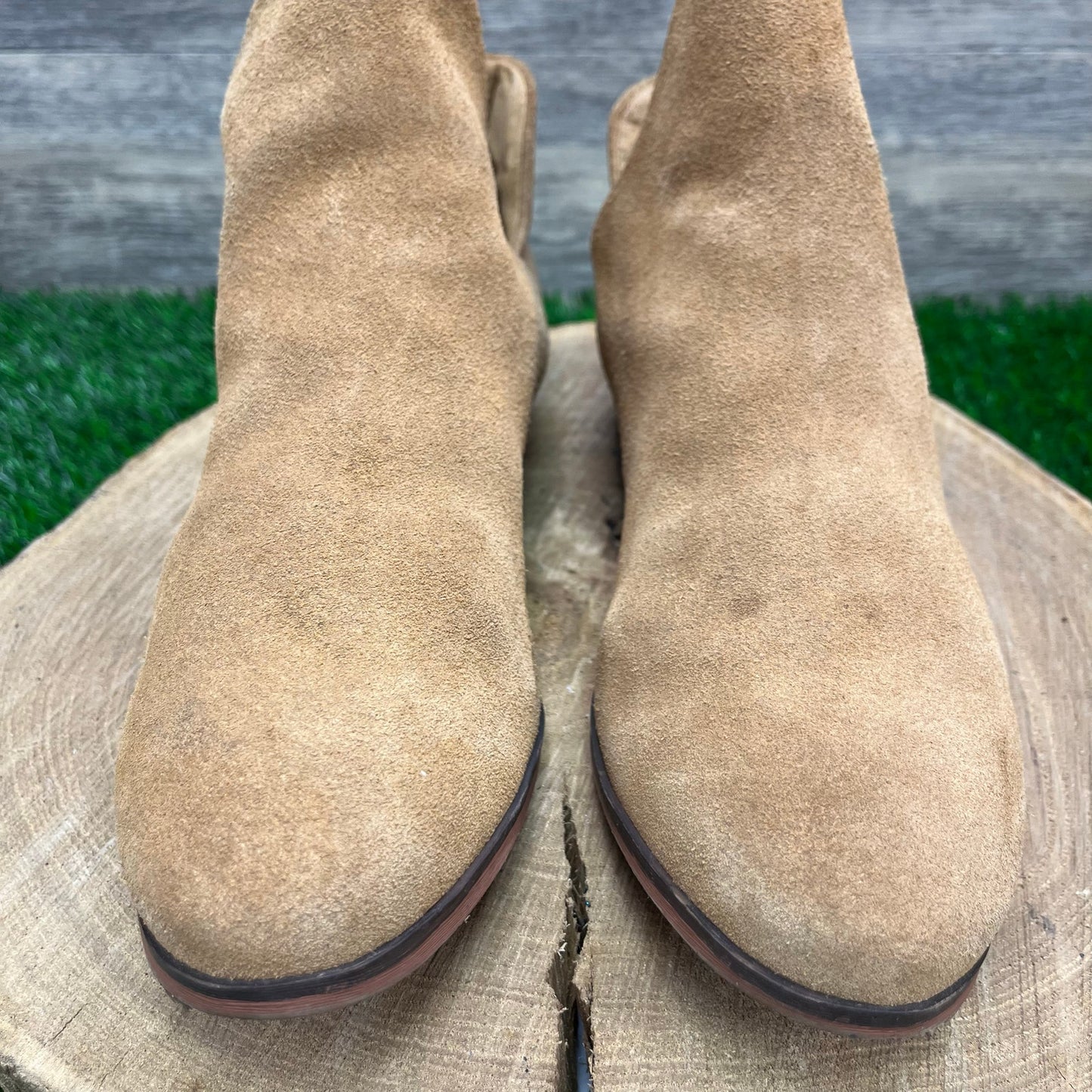 Softwalk Women - Size 9W - Taupe Suede Ankle Boots