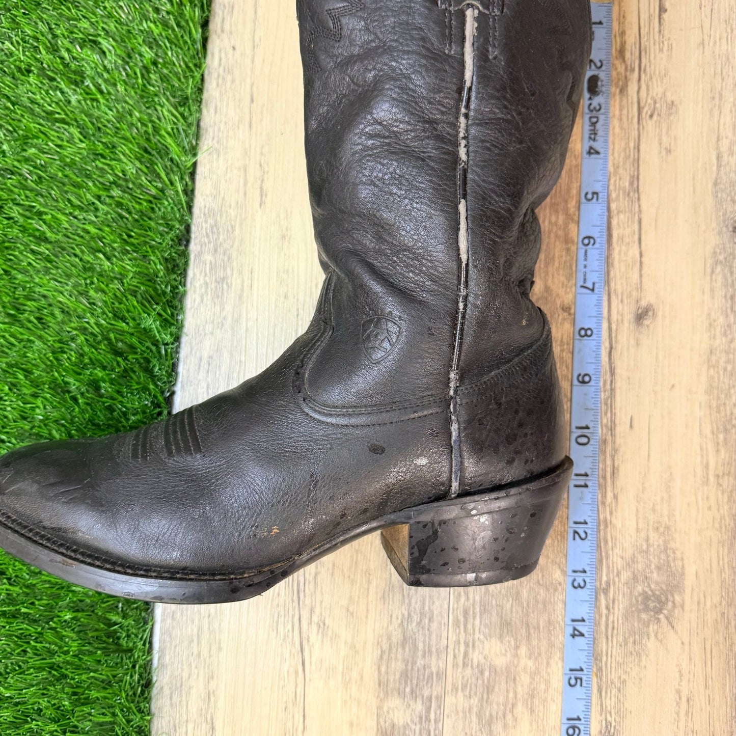 Ariat Men - Size 7.5D - Black Heritage Sedona Western Cowboy Boots 34601