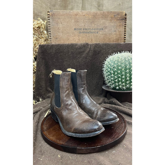 Frye Women - Size 6.5B - Brown Ankle Cowboy Boots Style 3476676
