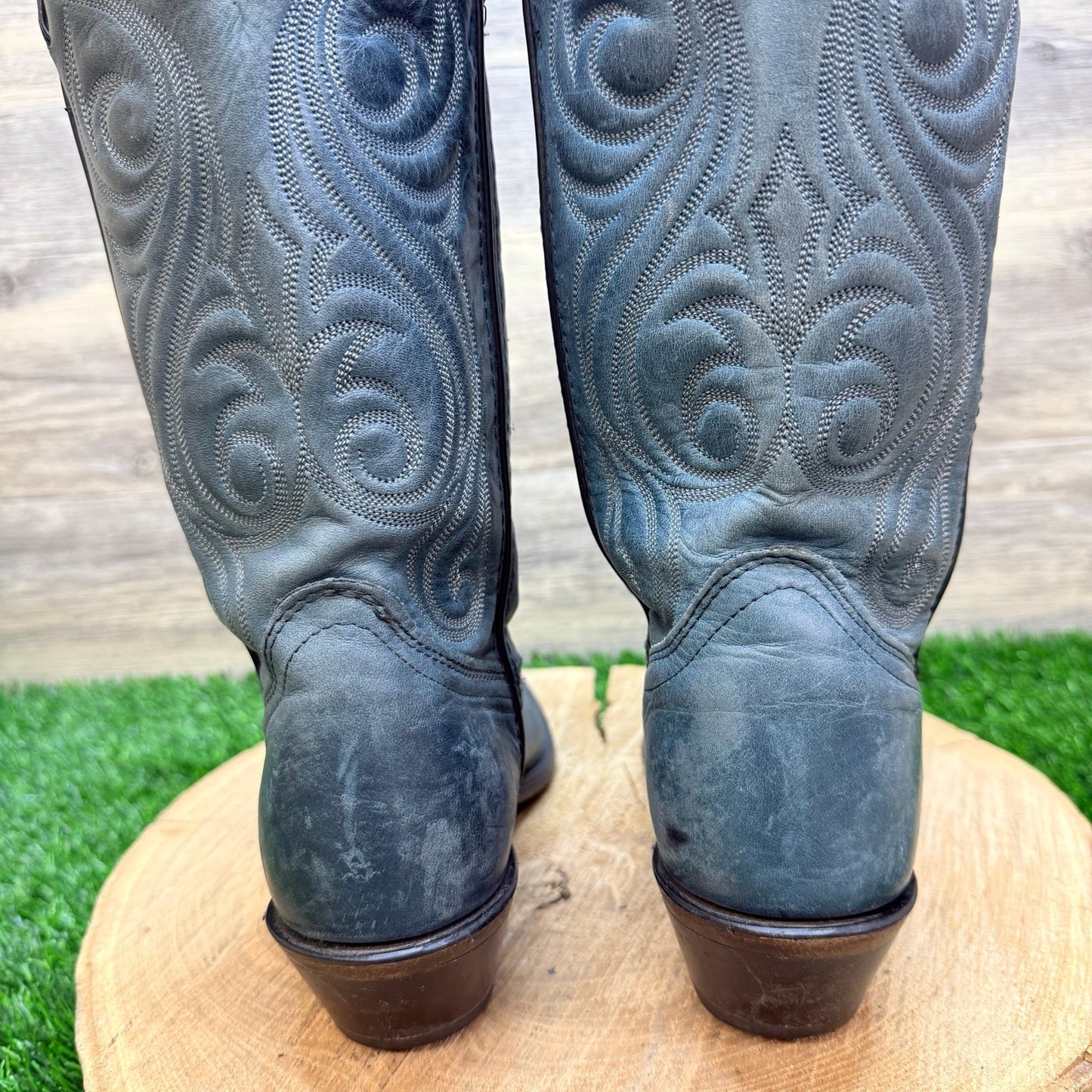 Code West Women - Size 8M - Blue Green Western Cowboy Boots