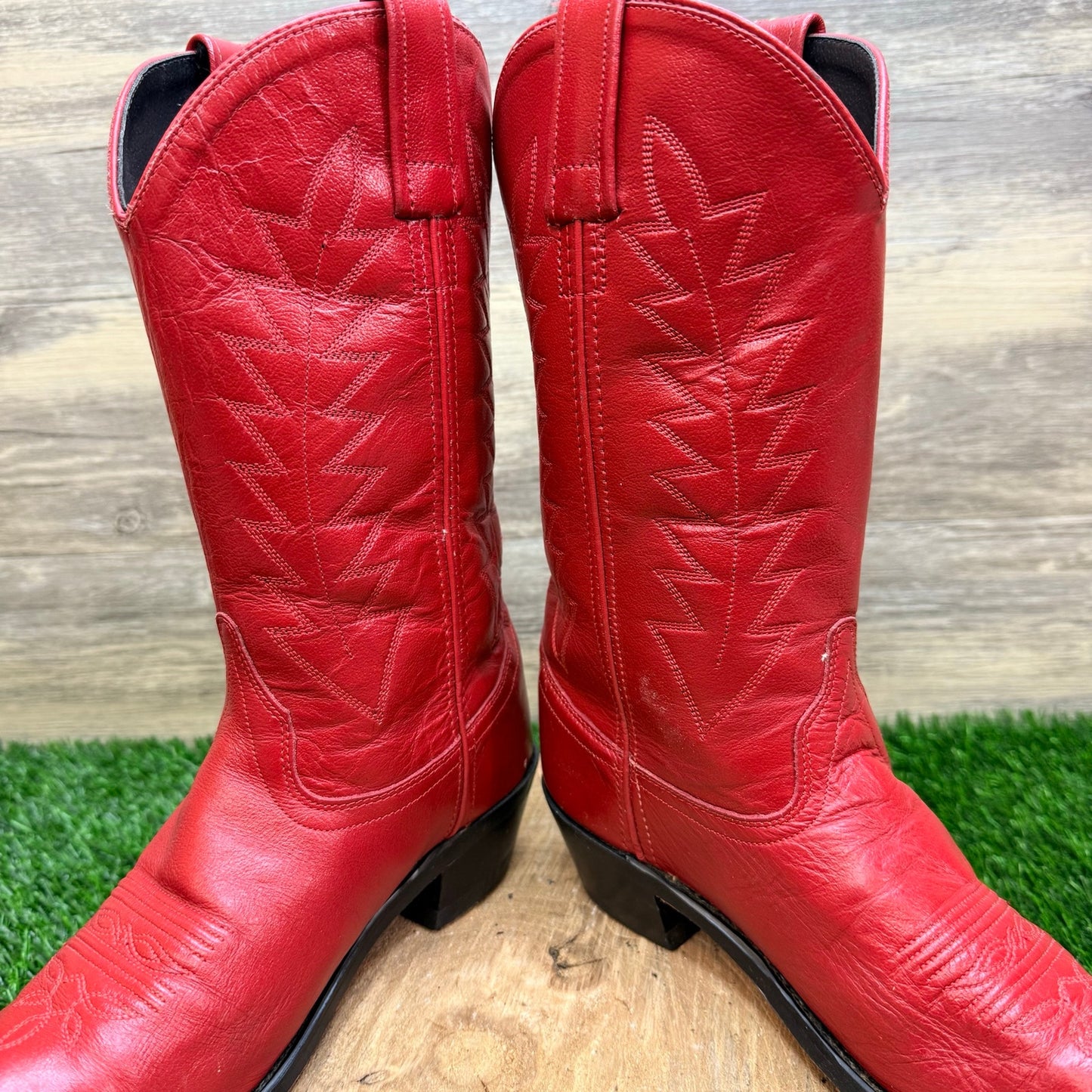 Old West Women - Size 6 - Red Western Cowboy Boots SCL7016