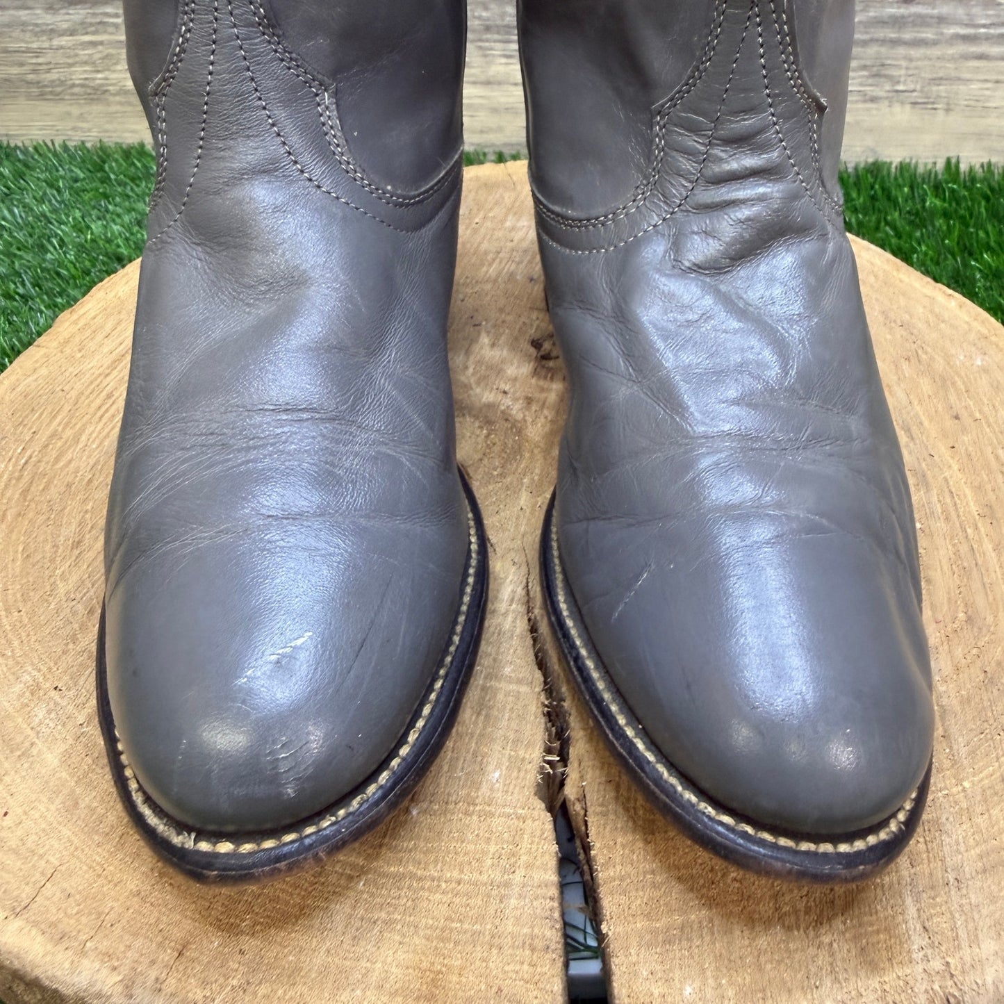 Laredo Women - Size 6.5M - Vintage Gray Roper Western Cowboy Boots Style 6952