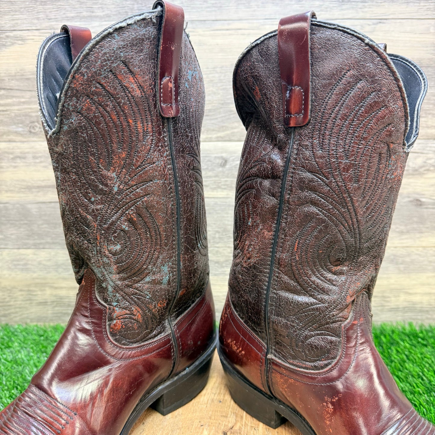 Laredo Men - Size 8.5EE - Vintage Brown Cowboy Boots 12382