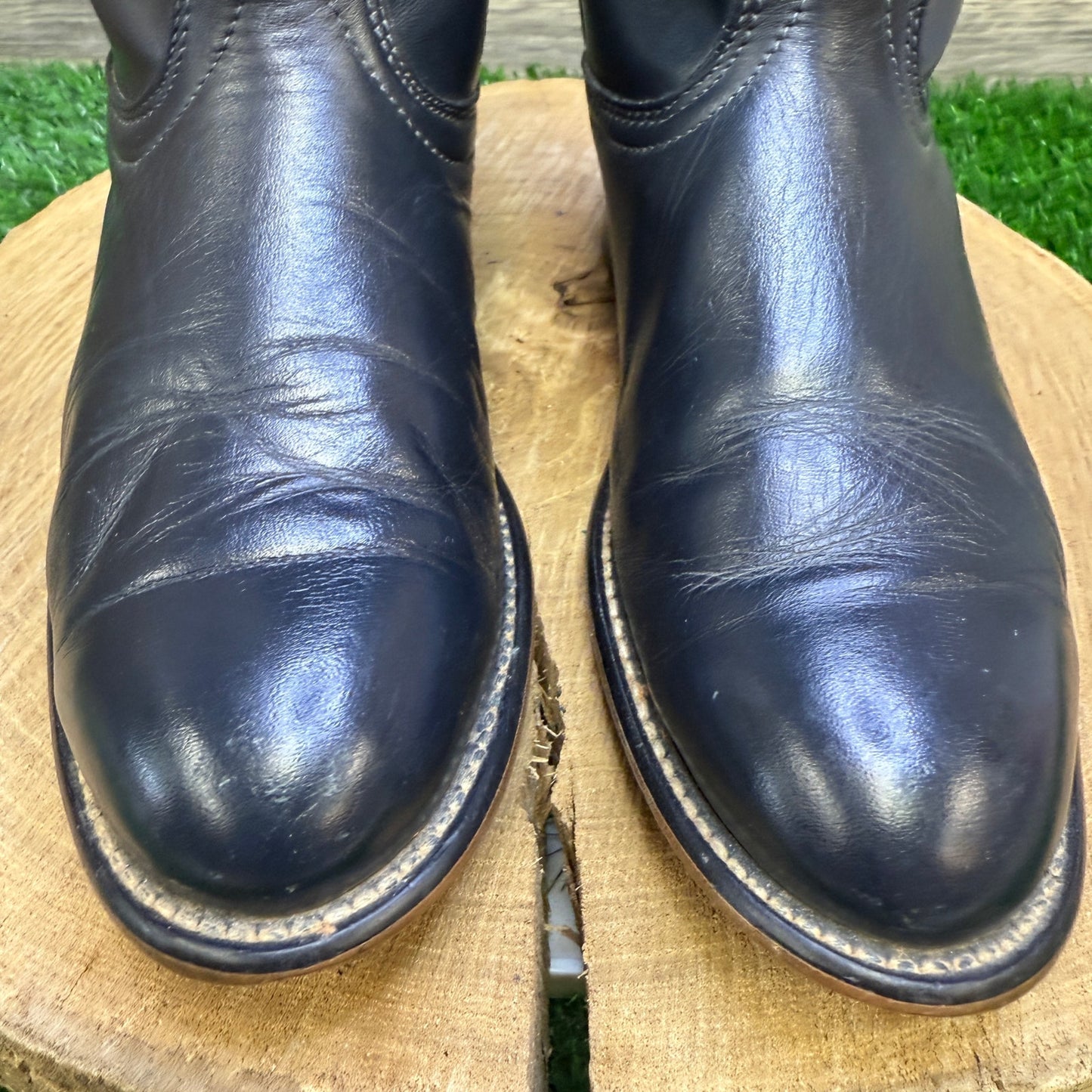 Laredo Women - Size 7.5M - Vintage Blue/Black Roper Cowboy Boots Style 36009