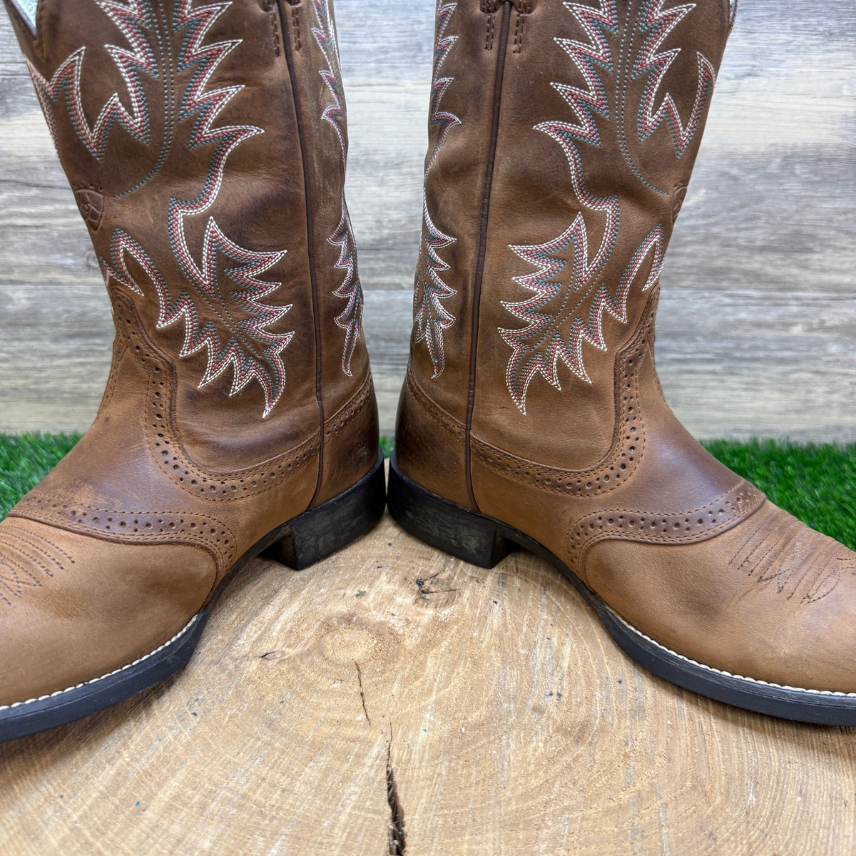 Ariat Women - Size 7.5B - Brown Stockman Cowboy Boots Style 29427