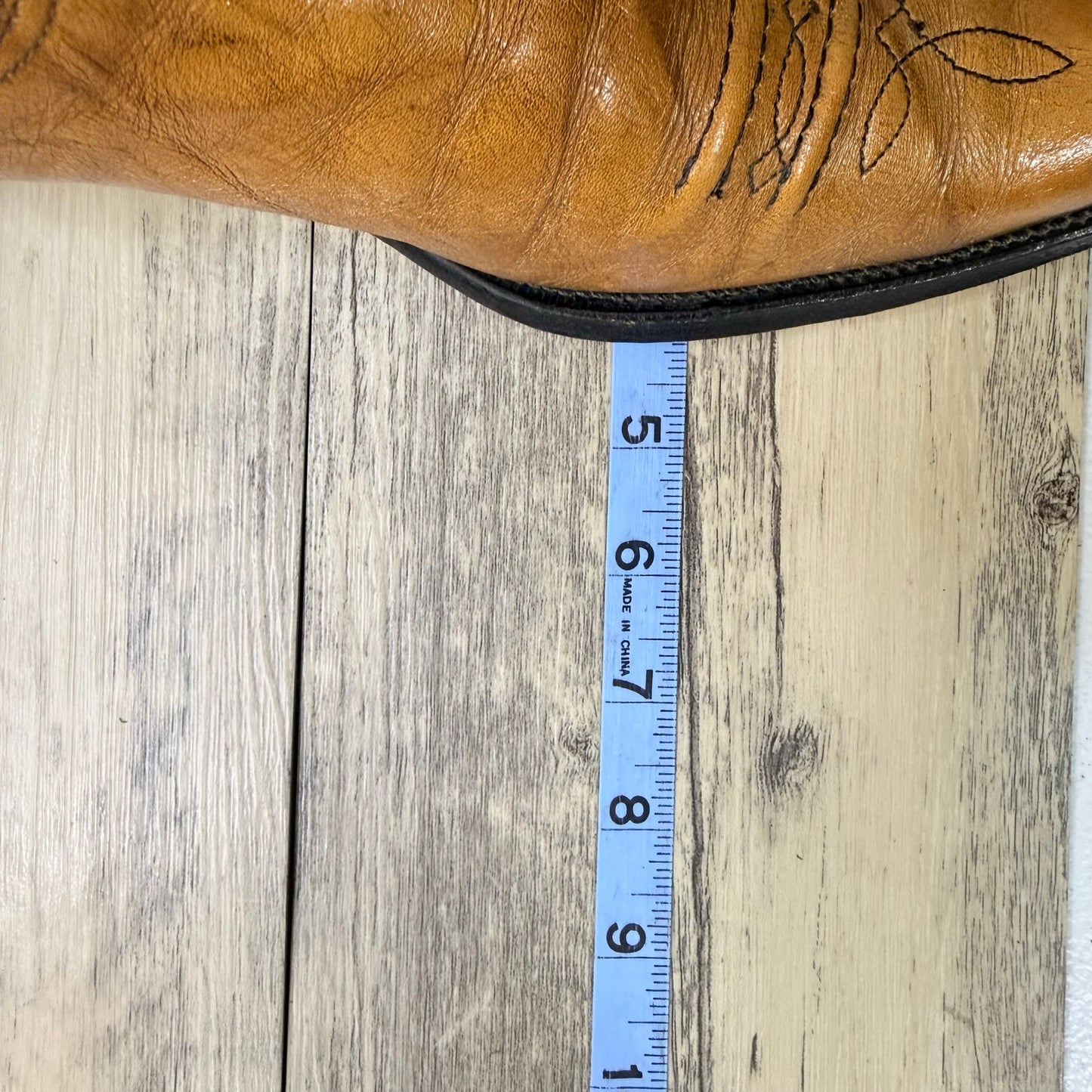 Wrangler Men - Size 10.5D - Vintage Tan Western Cowboy Boots 12569