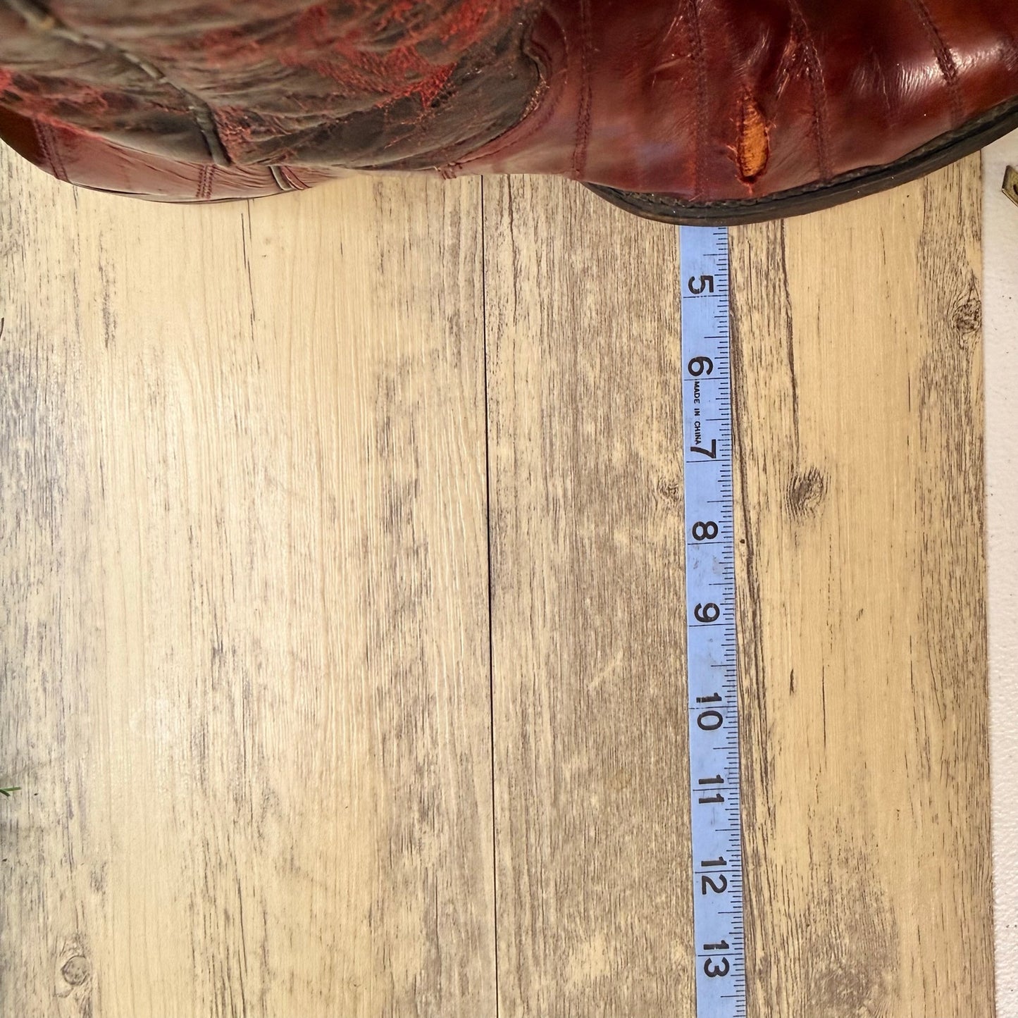 Cuadra Men - Size 9 - Red / Black Eel Cowboy Boots 55025 (damaged)