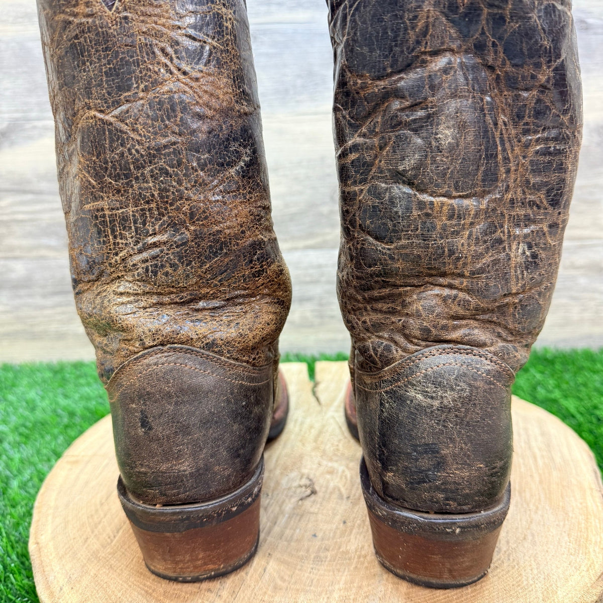 Code West Women - Size 8M - Distressed Brown Western Cowboy Boots CW5292