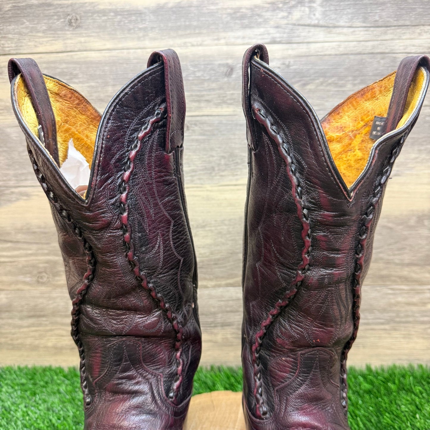 Dan Post Men - Size 8D - Vintage Black Cherry Bucklace Cowboy Boots DP26679