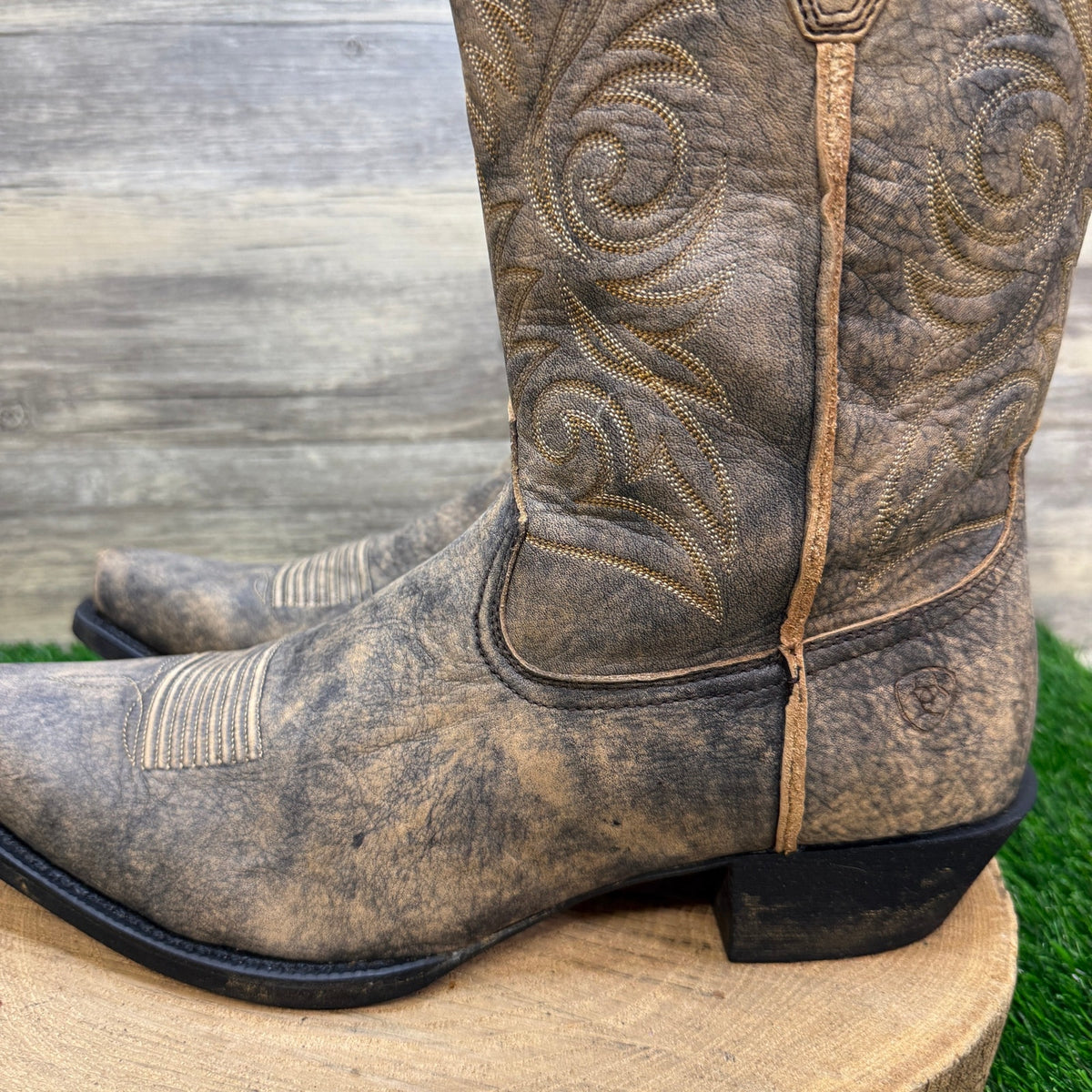 Ariat Men - Size 13D - Distressed Tan Easy Step Western Cowboy Boots 10023167