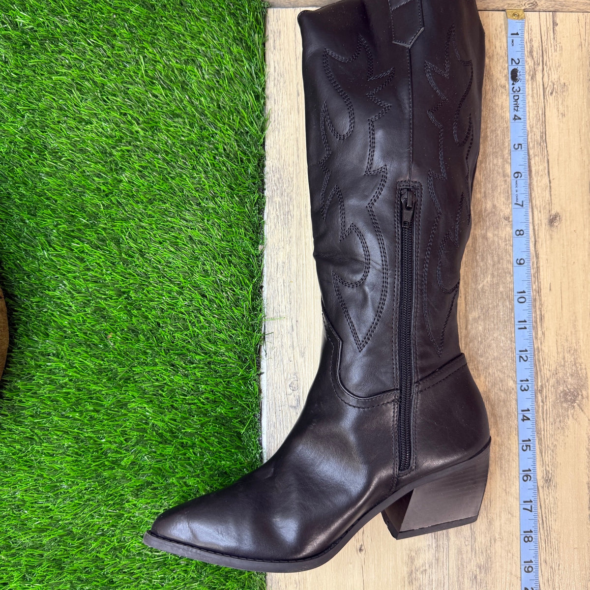Madden NYC Women - Size 8 - Black Faux Leather Tall Boots Style 625223