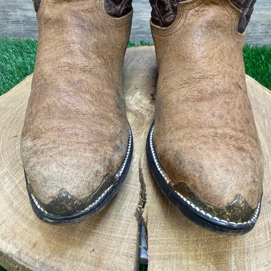Silverado Men - Size 9D - Vintage Two Tone Brown Cowboy Boots Style 42295