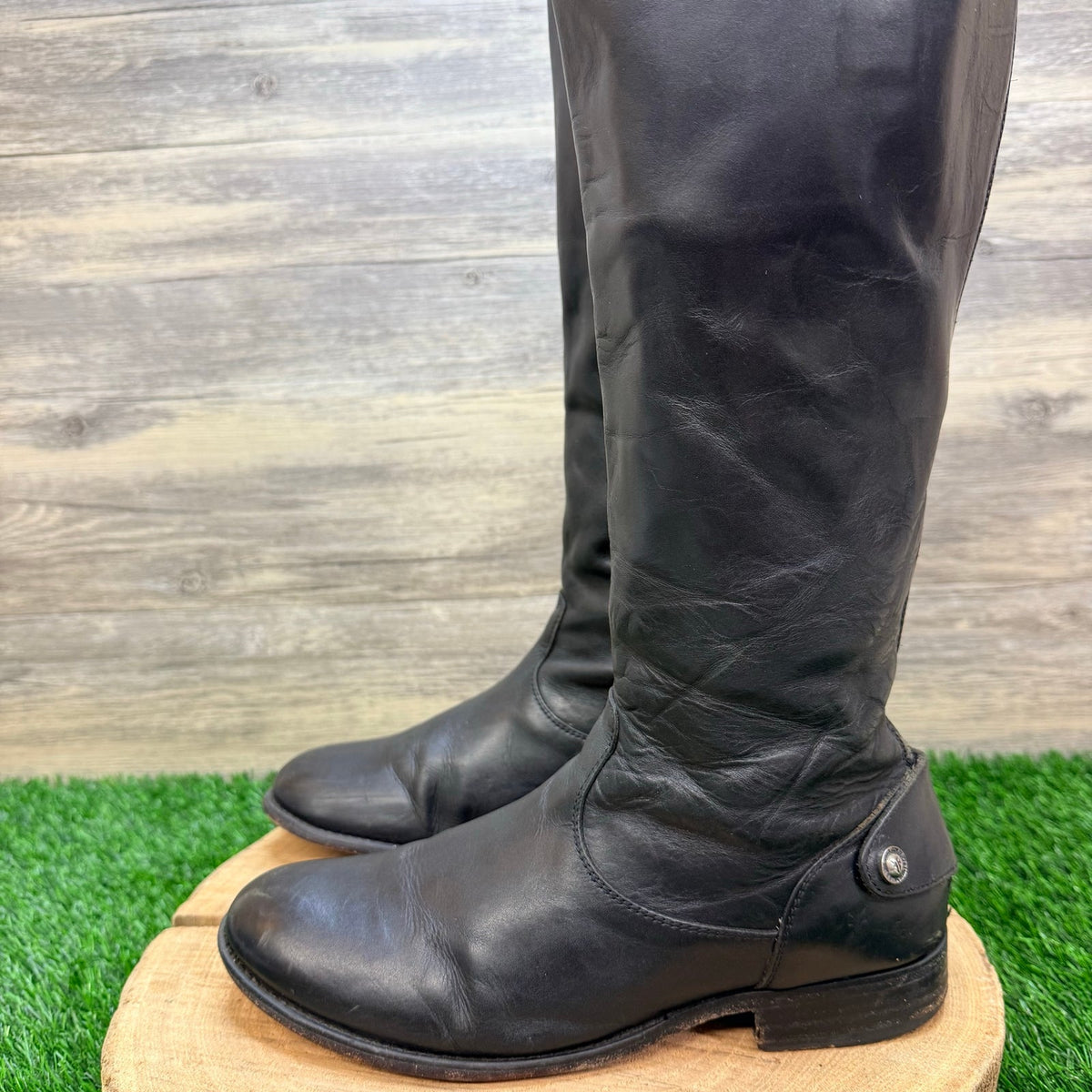 Frye Women - Size 9B - Melissa Button Tall Riding Boots 3471442