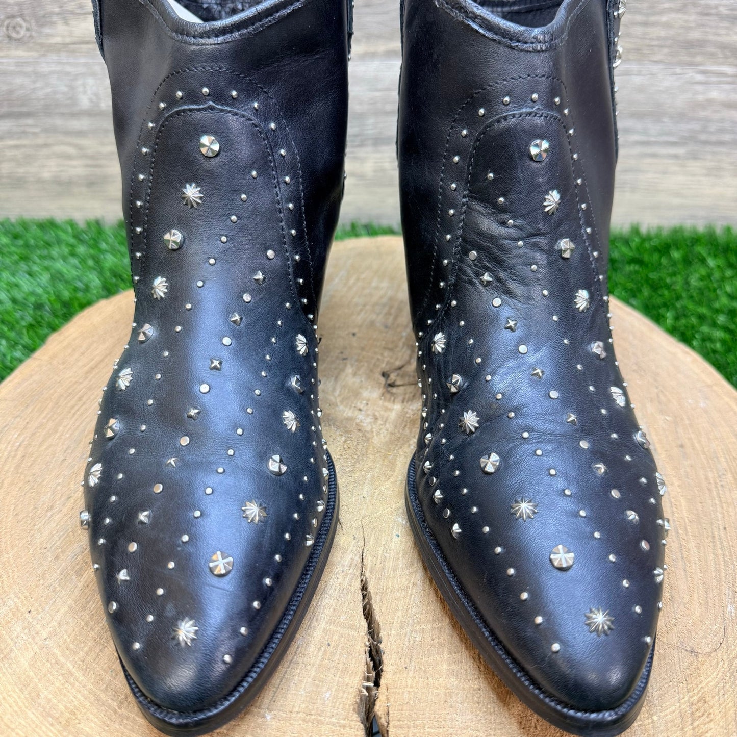 Sam Edelman Women - Size 8 - Black Studded Ankle Boots