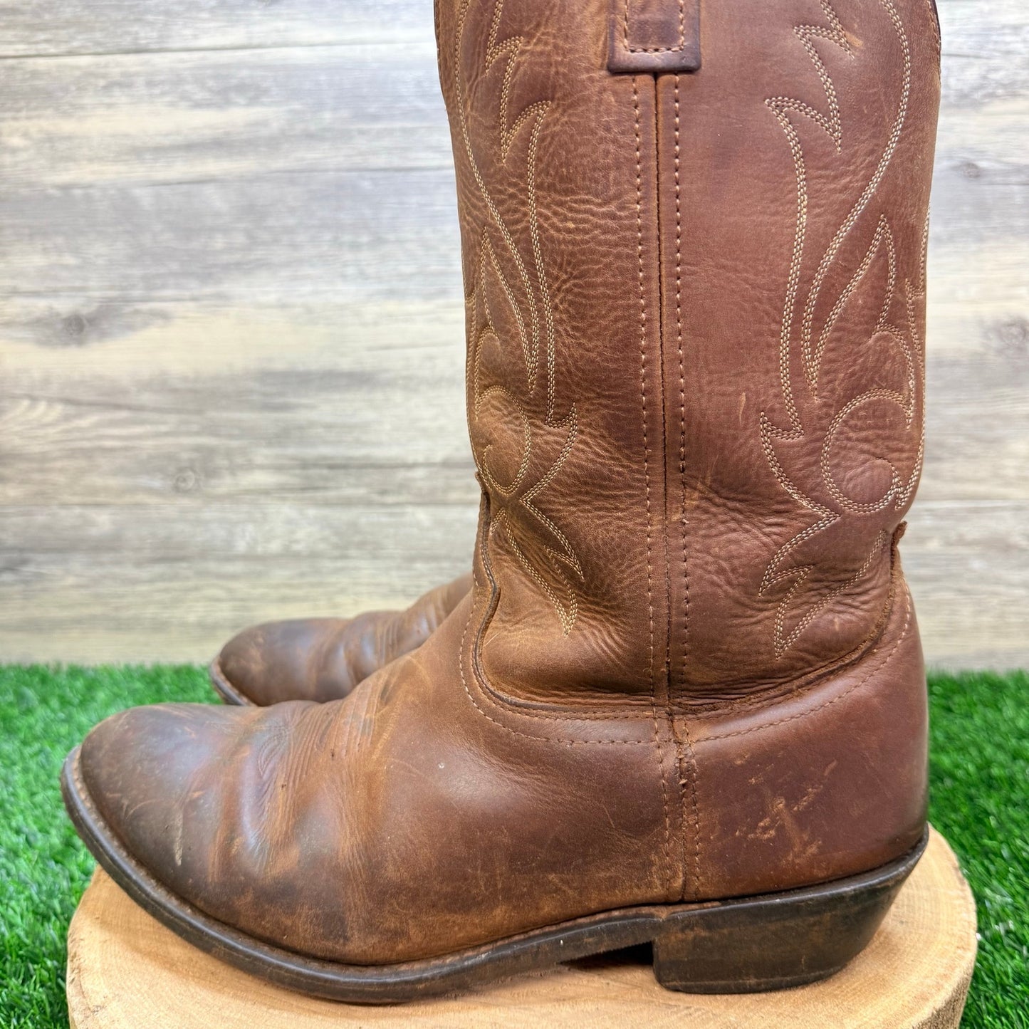 Masterson Men - Size 12EW - Brown Western Cowboy Boots