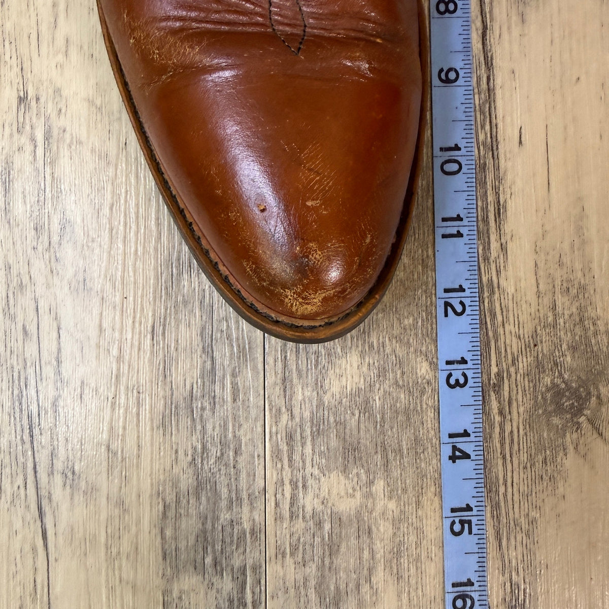 Wild Country Men - Size 12 - Cognac Leather Zipper Ankle Western Cowboy Boots