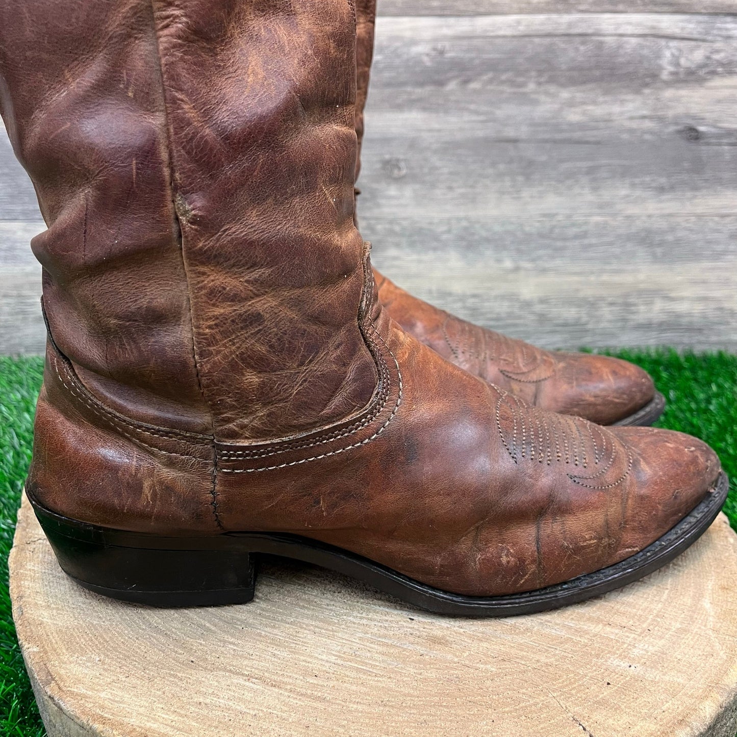 Durango Men - Size 10D - Brown Slouch Cowboy Boots Style 75975