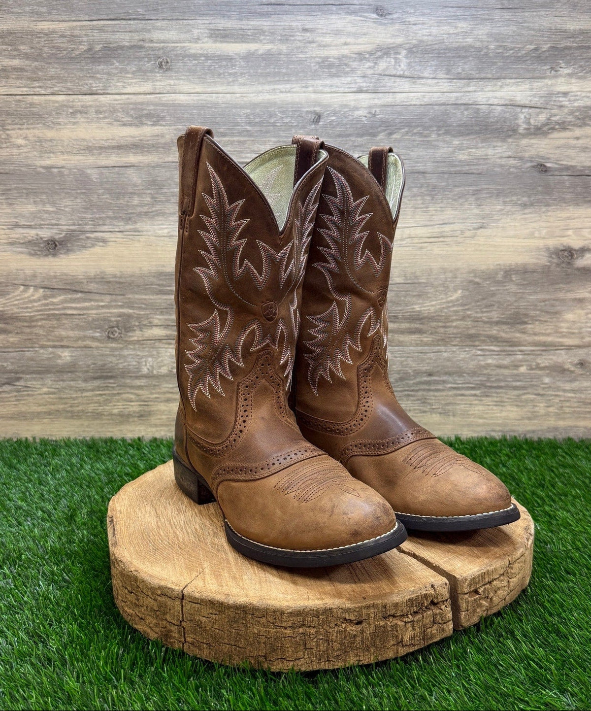 Ariat Women - Size 7.5B - Brown Stockman Cowboy Boots Style 29427