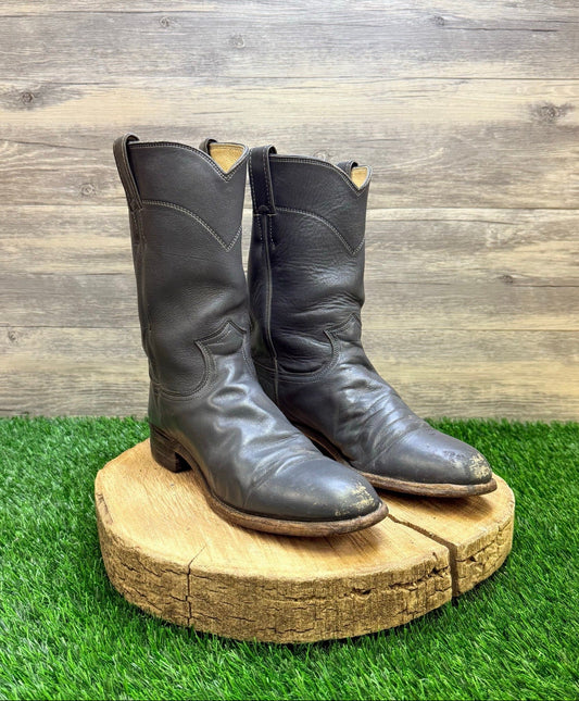 Justin Women - Size 8B - Vintage Gray Roper Cowboy Boots 3025