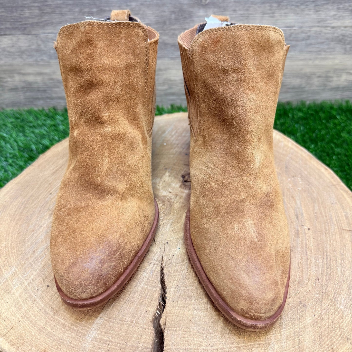 Isola Women - Size 7.5 - Tan Suede Ankle Boots