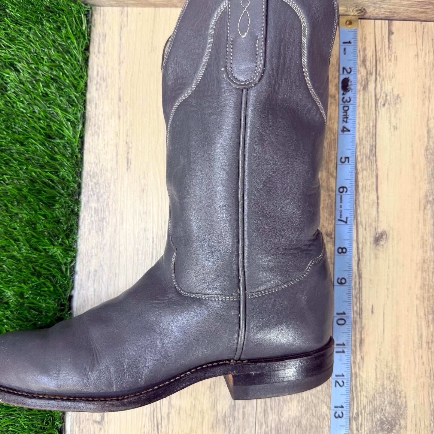 Tony Lama Women - Size 5.5B - Gray George Strait Roper Boots 9507