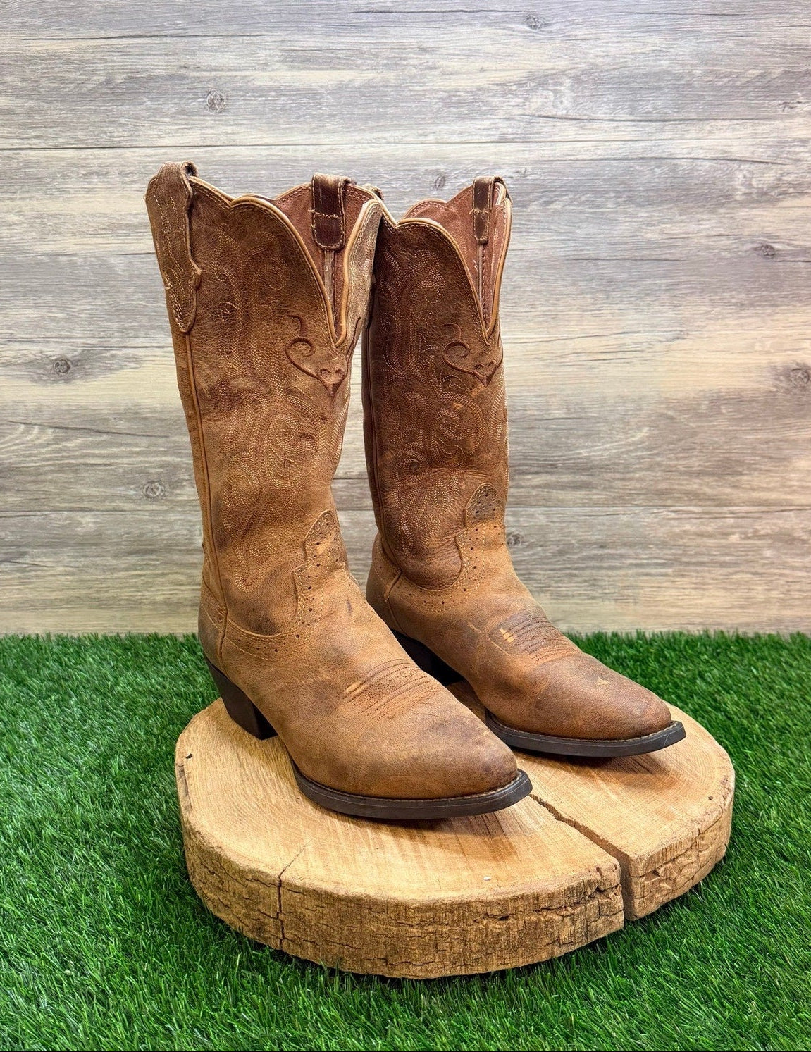 Justin Women - Size 8B - Brown McKayla Western Cowboy Boots L2561