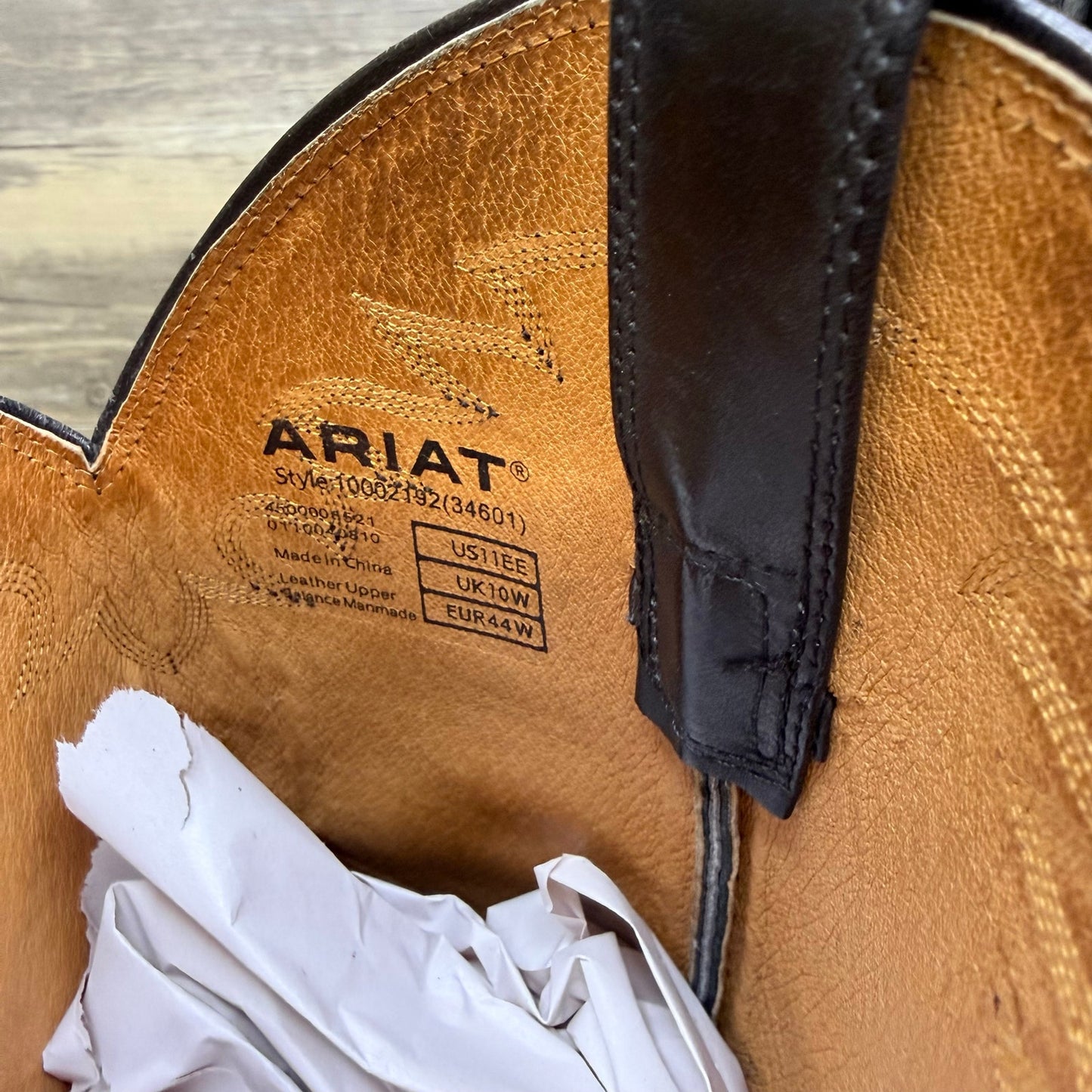 Ariat Men - Size 11EE - Black Heritage R Toe Cowboy Boots 10002192