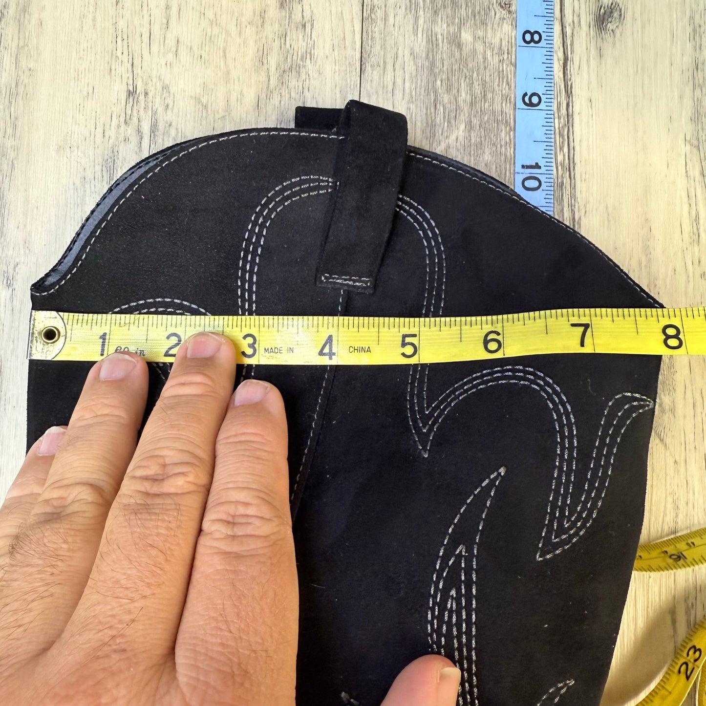 Universal Thread Women - Size 8W - Black Tall Zipper Faux Boots