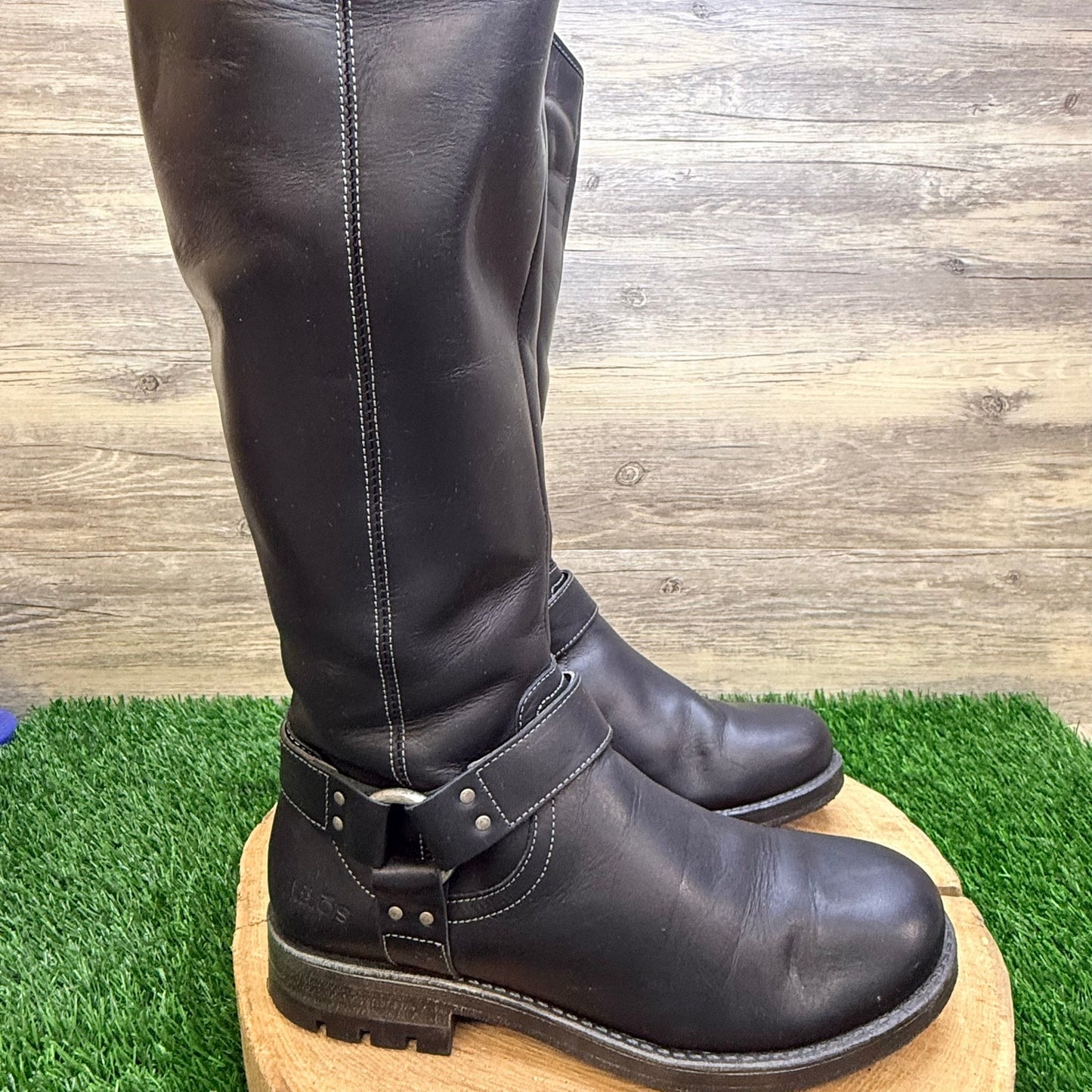 Taos Women - Size 7 - Black Faux Leather Tall Boots 008243