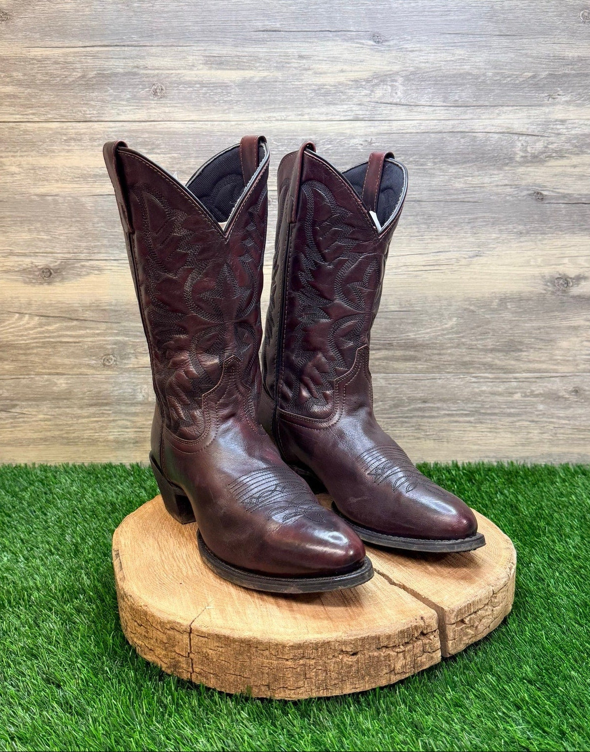 Laredo Men - Size 9EW - Black Cherry Western Cowboy Boots 68458