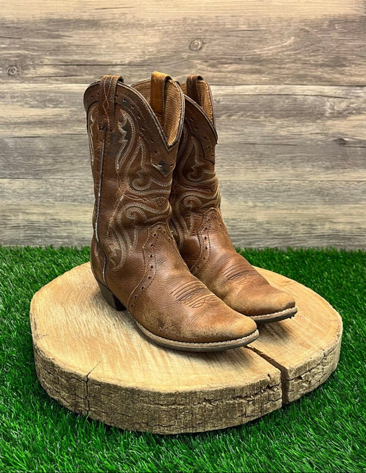 Ariat Youth - Size 13 - Brown Snip Toe Cowboy Boots