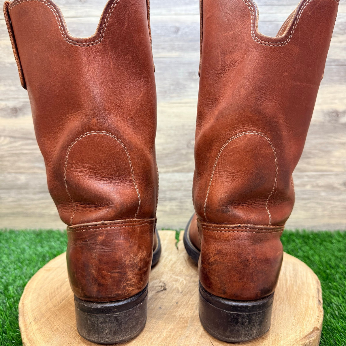 Unknown Men - Size 8.5D - Vintage Copper Pull On Western Cowboy Boots