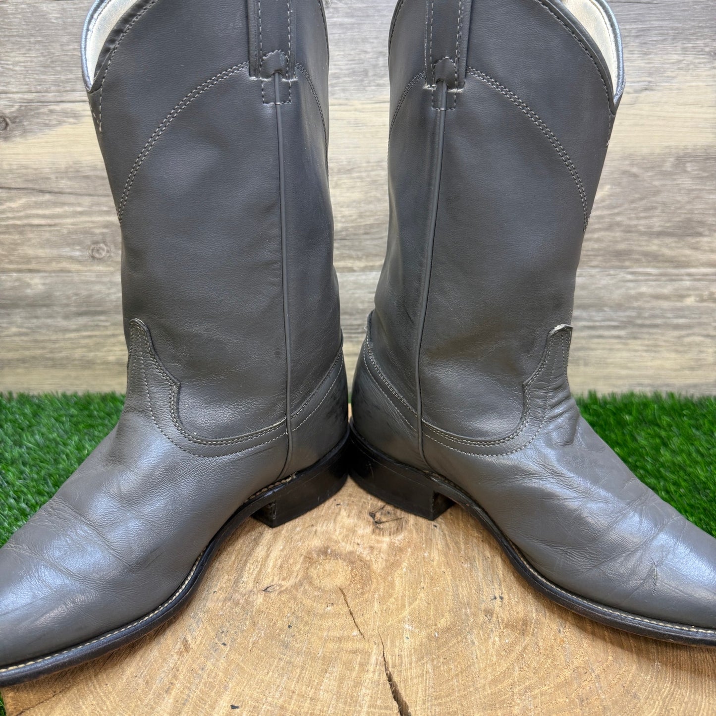 Laredo Women - Size 6.5M - Vintage Gray Roper Western Cowboy Boots Style 6952