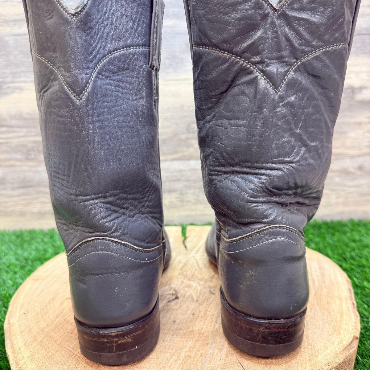 Justin Women - Size 6.5B - Gray Roper Cowboy Boots L3056